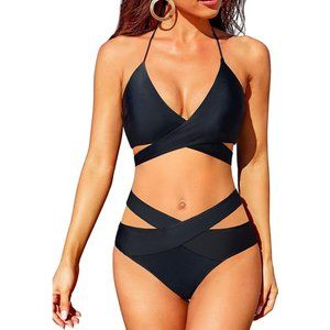 Holipick Two Piece Bikini Sets for Women High Waisted Bikini Push Up Swimsuit.